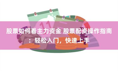 股票如何看主力资金 股票配资操作指南：轻松入门，快速上手